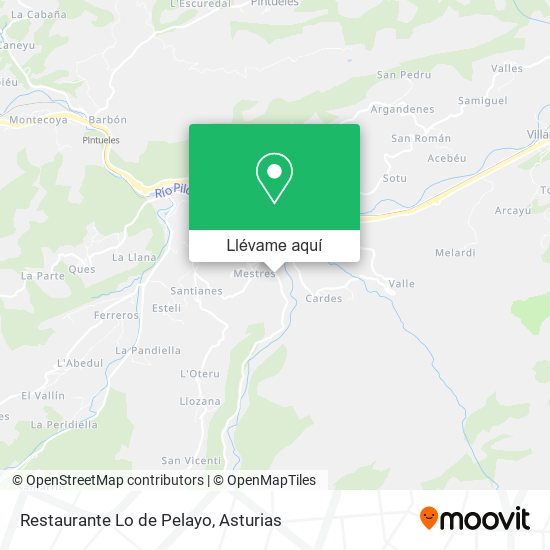 Mapa Restaurante Lo de Pelayo