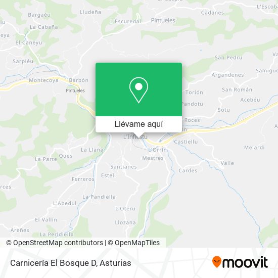 Mapa Carnicería El Bosque D