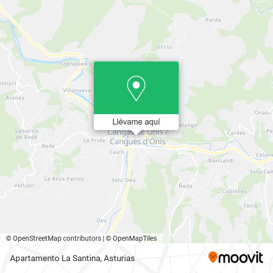 Mapa Apartamento La Santina