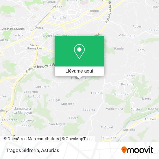 Mapa Tragos Sidrería