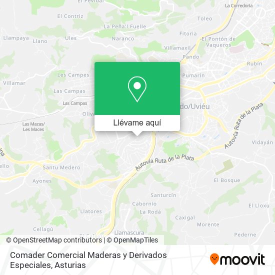 Mapa Comader Comercial Maderas y Derivados Especiales
