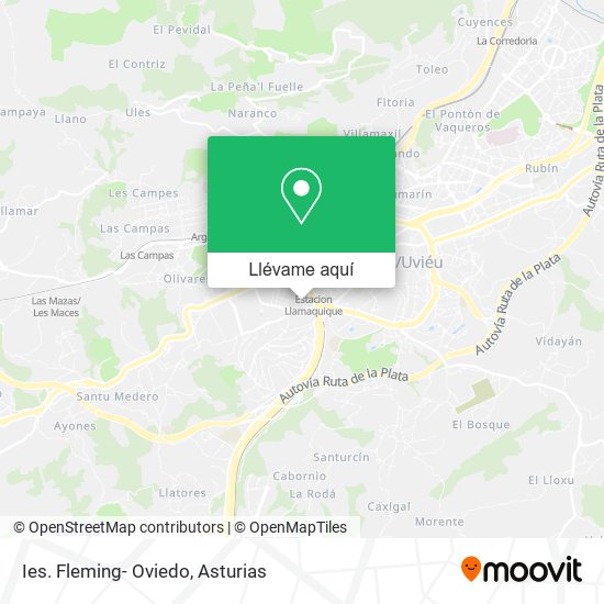 Mapa Ies. Fleming- Oviedo