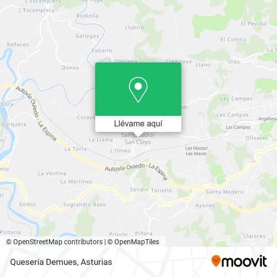 Mapa Quesería Demues