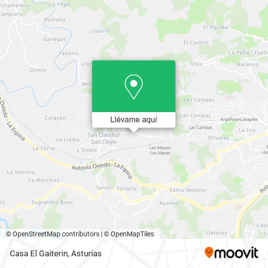 Mapa Casa El Gaiterin