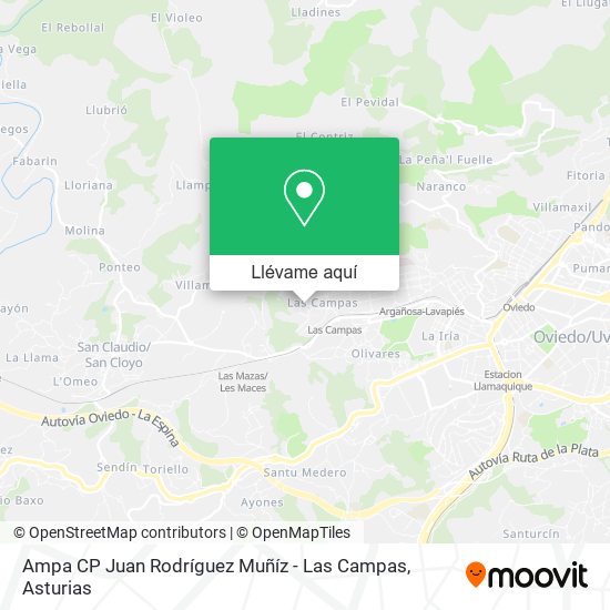 Mapa Ampa CP Juan Rodríguez Muñíz - Las Campas