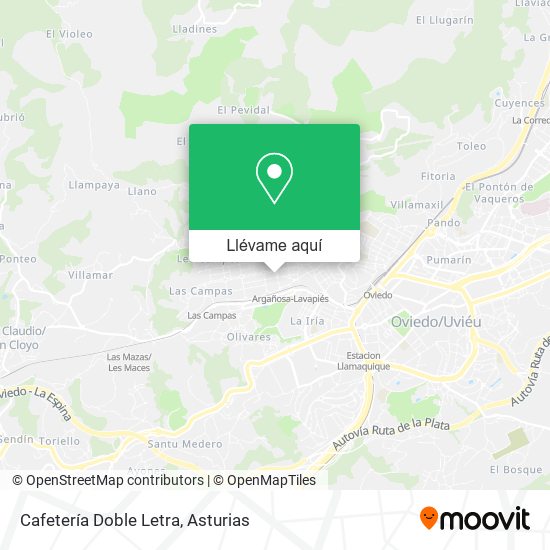 Mapa Cafetería Doble Letra