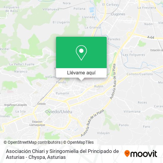 Mapa Asociación Chiari y Siringomielia del Principado de Asturias - Chyspa
