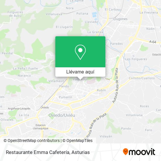 Mapa Restaurante Emma Cafetería