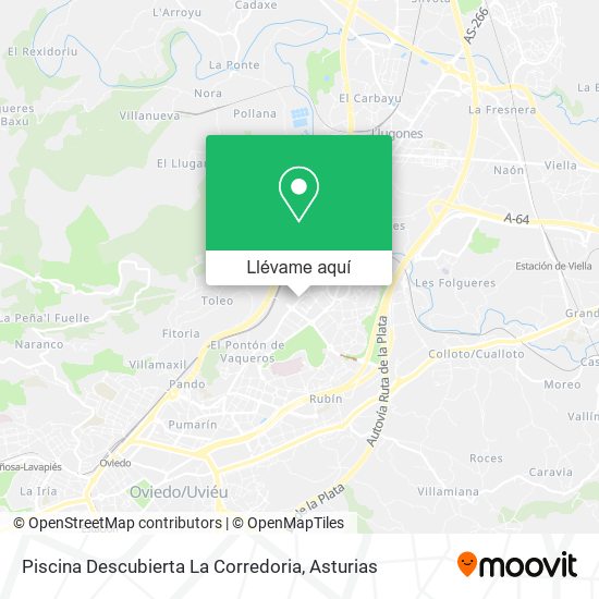 Mapa Piscina Descubierta La Corredoria