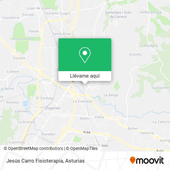 Mapa Jesús Carro Fisioterapia