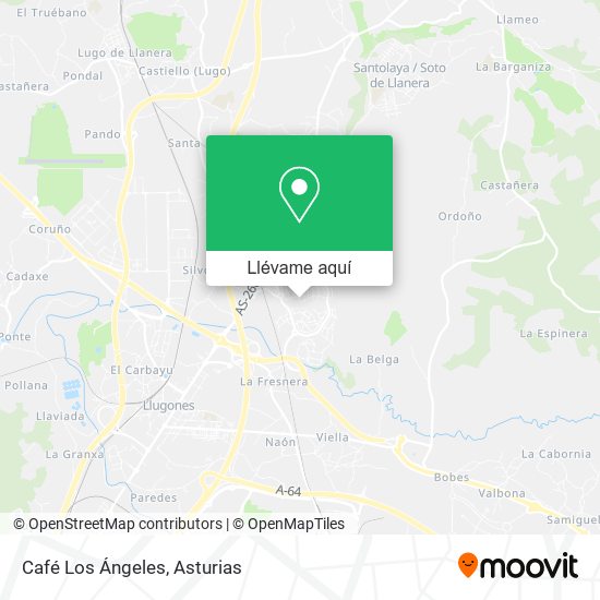 Mapa Café Los Ángeles