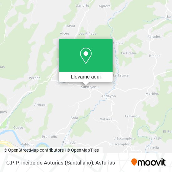 Mapa C.P. Príncipe de Asturias (Santullano)