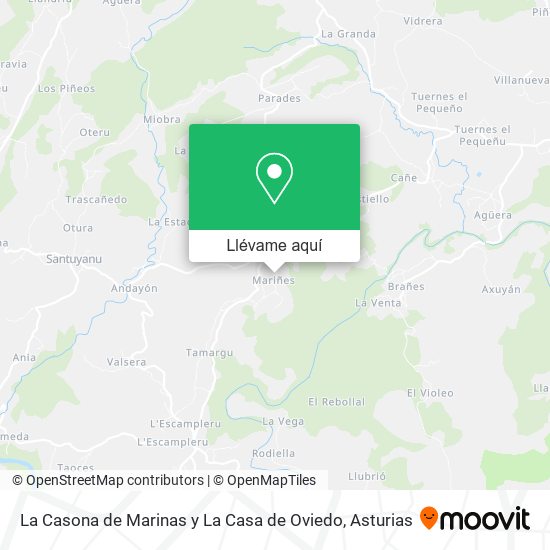 Mapa La Casona de Marinas y La Casa de Oviedo