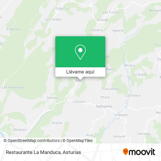 Mapa Restaurante La Manduca