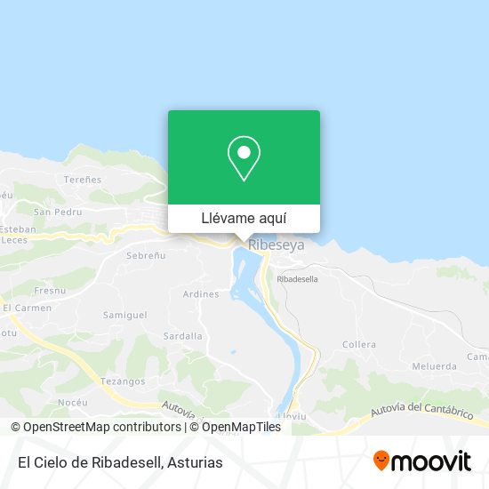 Mapa El Cielo de Ribadesell