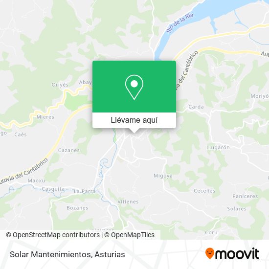 Mapa Solar Mantenimientos