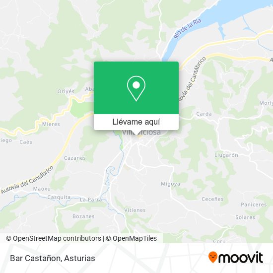 Mapa Bar Castañon