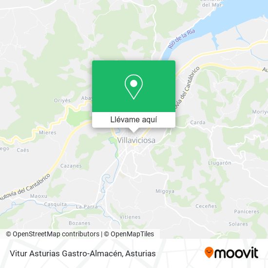 Mapa Vitur Asturias Gastro-Almacén