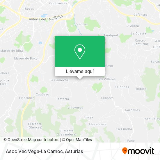 Mapa Asoc Vec Vega-La Camoc