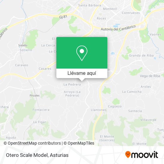 Mapa Otero Scale Model