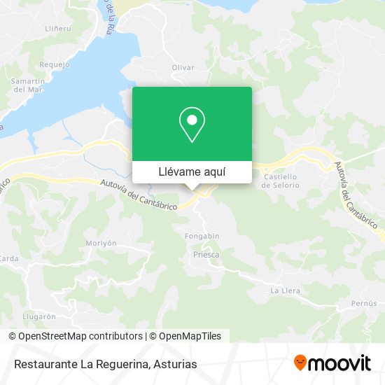 Mapa Restaurante La Reguerina