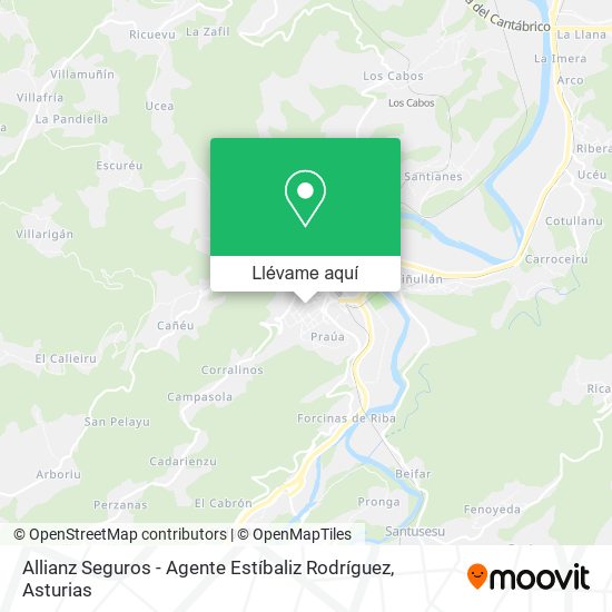 Mapa Allianz Seguros - Agente Estíbaliz Rodríguez
