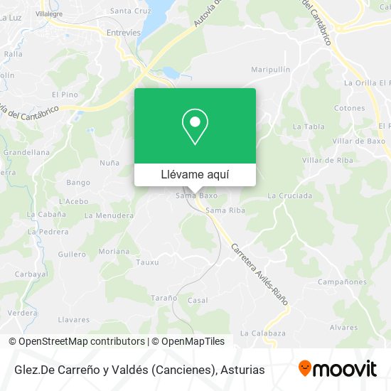Mapa Glez.De Carreño y Valdés (Cancienes)