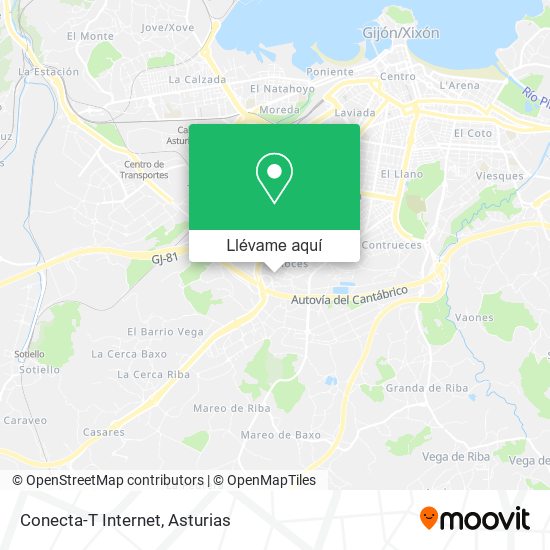 Mapa Conecta-T Internet