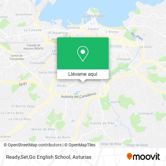 Mapa Ready,Set,Go English School