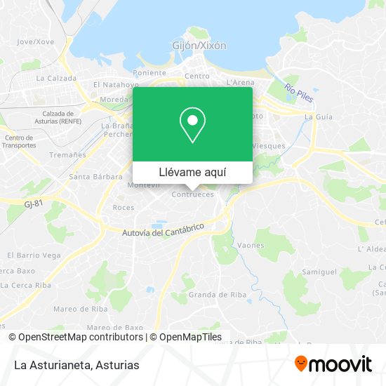 Mapa La Asturianeta