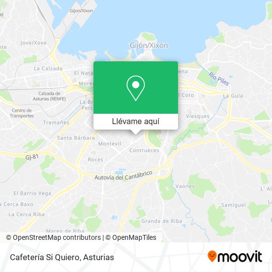 Mapa Cafetería Si Quiero