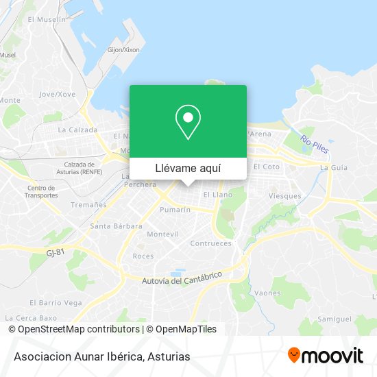 Mapa Asociacion Aunar Ibérica