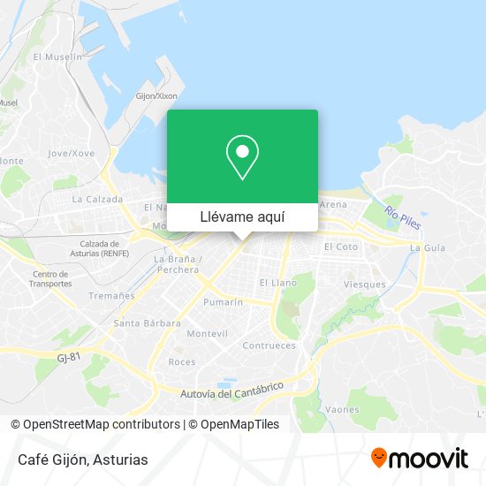 Mapa Café Gijón