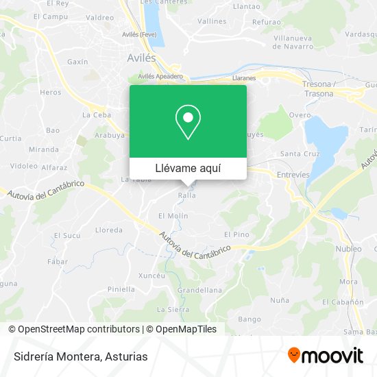 Mapa Sidrería Montera