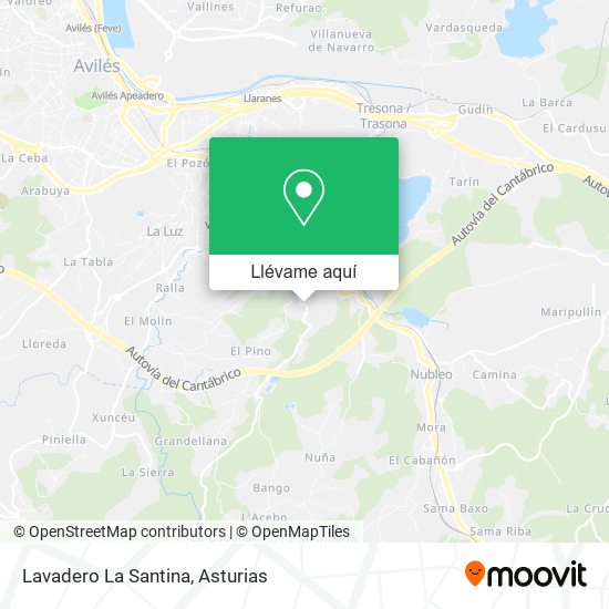 Mapa Lavadero La Santina