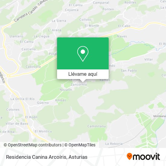 Mapa Residencia Canina Arcoíris
