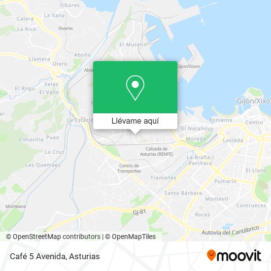 Mapa Café 5 Avenida