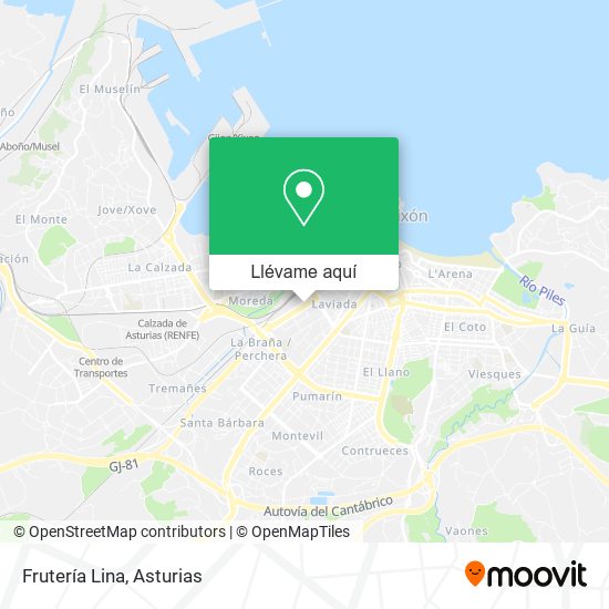 Mapa Frutería Lina