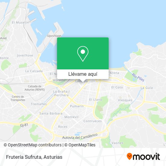 Mapa Frutería Sufruta
