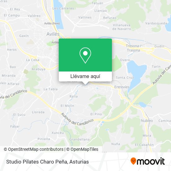 Mapa Studio Pilates Charo Peña