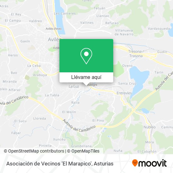 Mapa Asociación de Vecinos 'El Marapico'