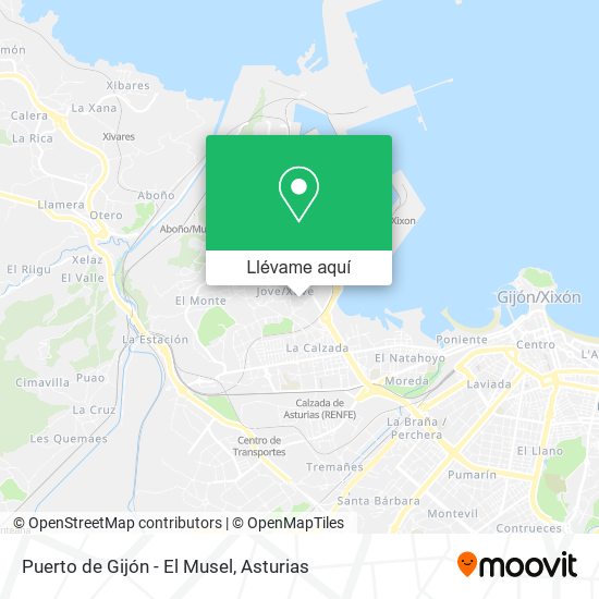 Mapa Puerto de Gijón - El Musel