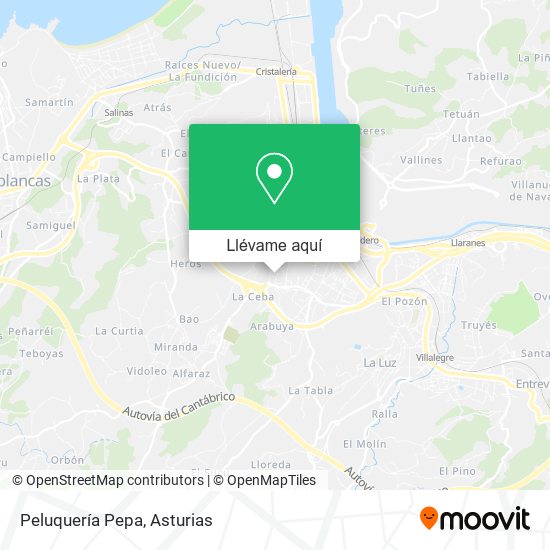 Mapa Peluquería Pepa