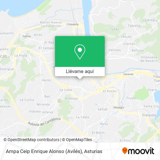 Mapa Ampa Ceip Enrique Alonso (Avilés)