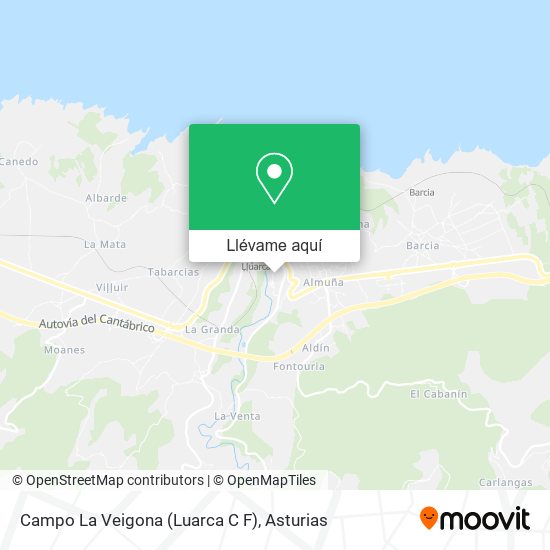 Mapa Campo La Veigona (Luarca C F)