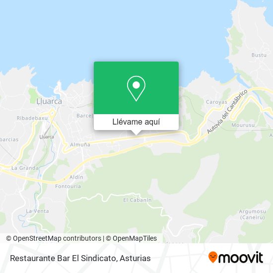 Mapa Restaurante Bar El Sindicato