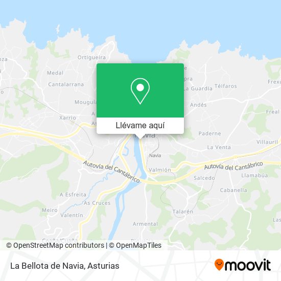 Mapa La Bellota de Navia
