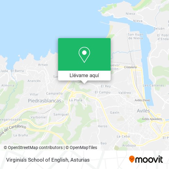 Mapa Virginia's School of English