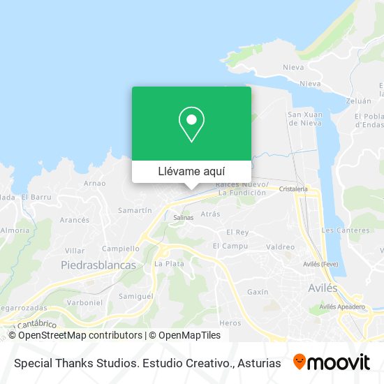 Mapa Special Thanks Studios. Estudio Creativo.
