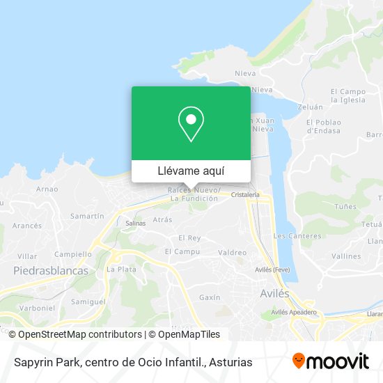 Mapa Sapyrin Park, centro de Ocio Infantil.